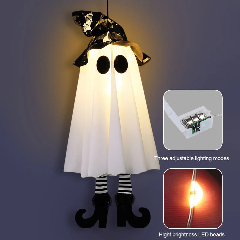 Enchanting LED Witch & Ghost Decorations™
