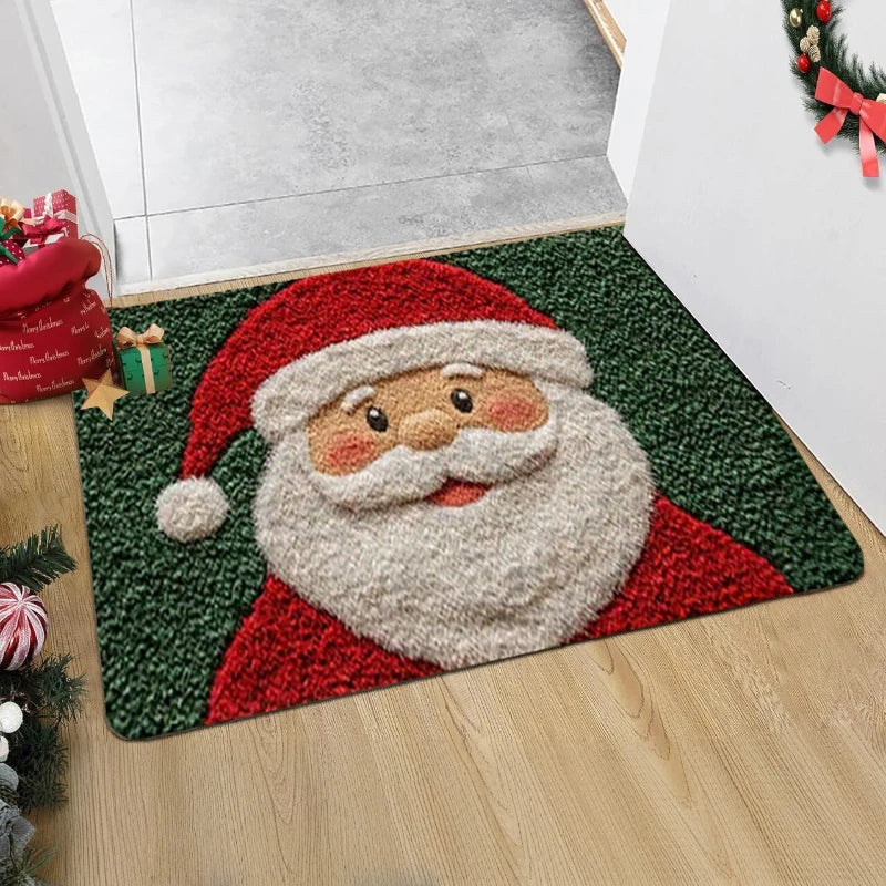 Festive Santa Gingerbread Door Mat™