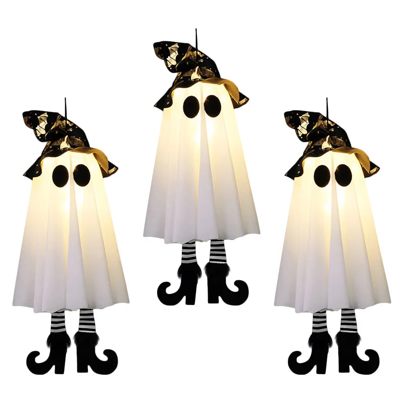 Enchanting LED Witch & Ghost Decorations™