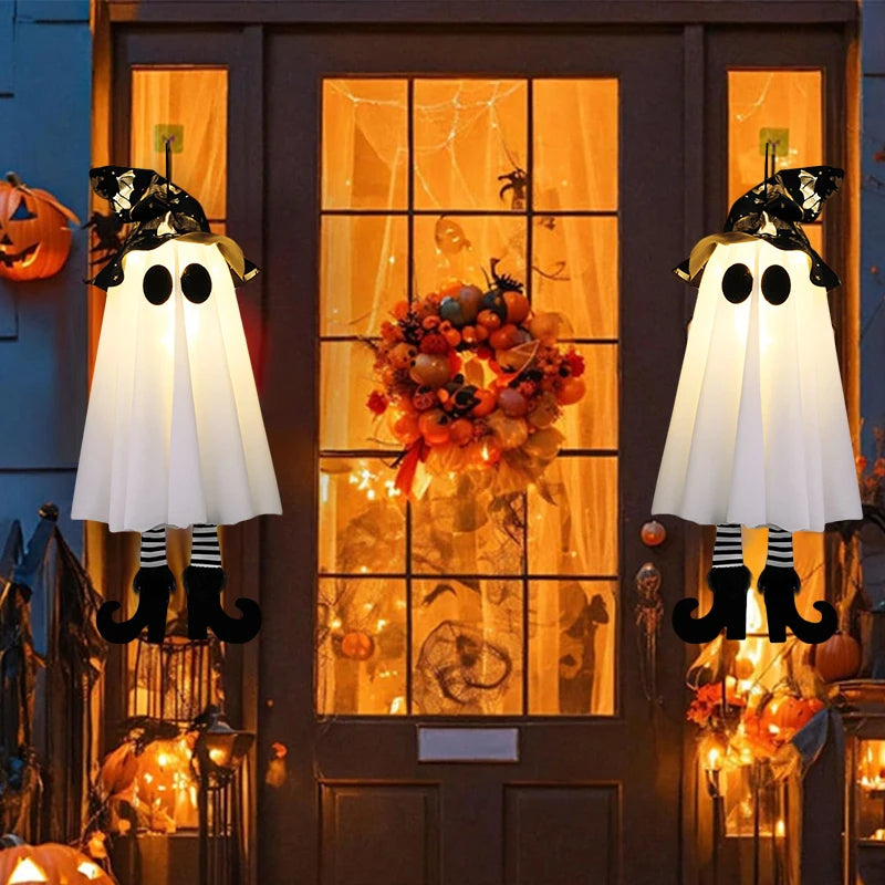 Enchanting LED Witch & Ghost Decorations™