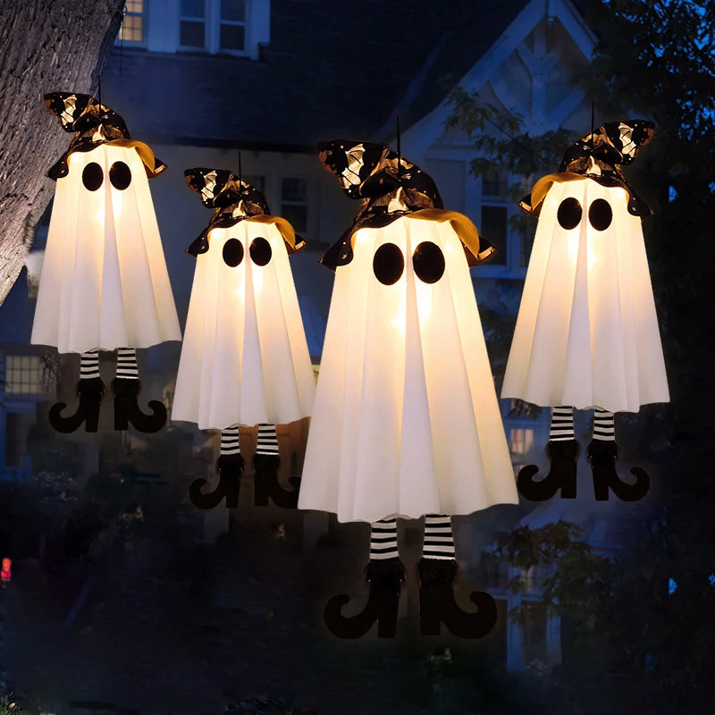 Enchanting LED Witch & Ghost Decorations™