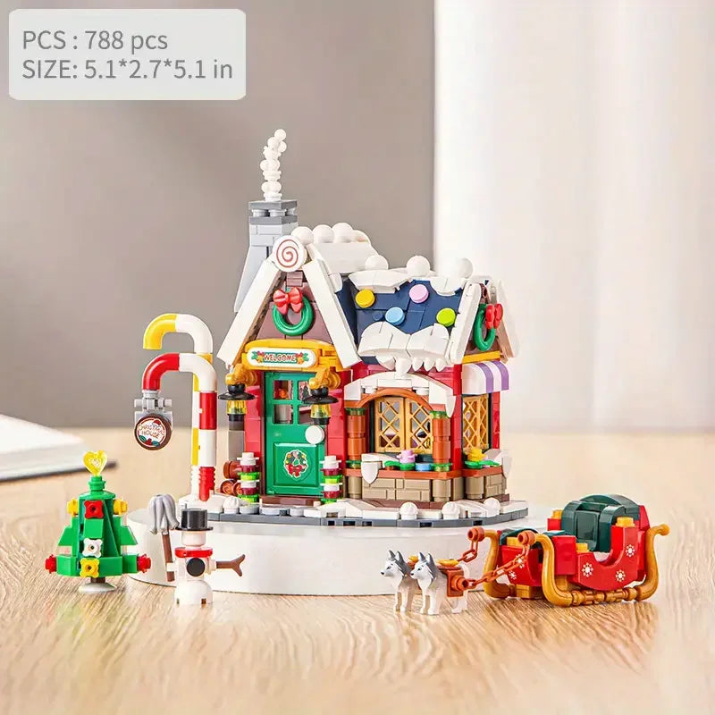 Cozy Forest Cabin Building Blocks™