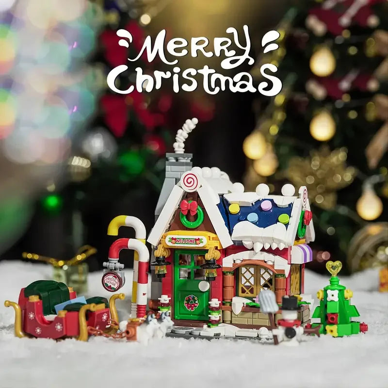 Cozy Forest Cabin Building Blocks™