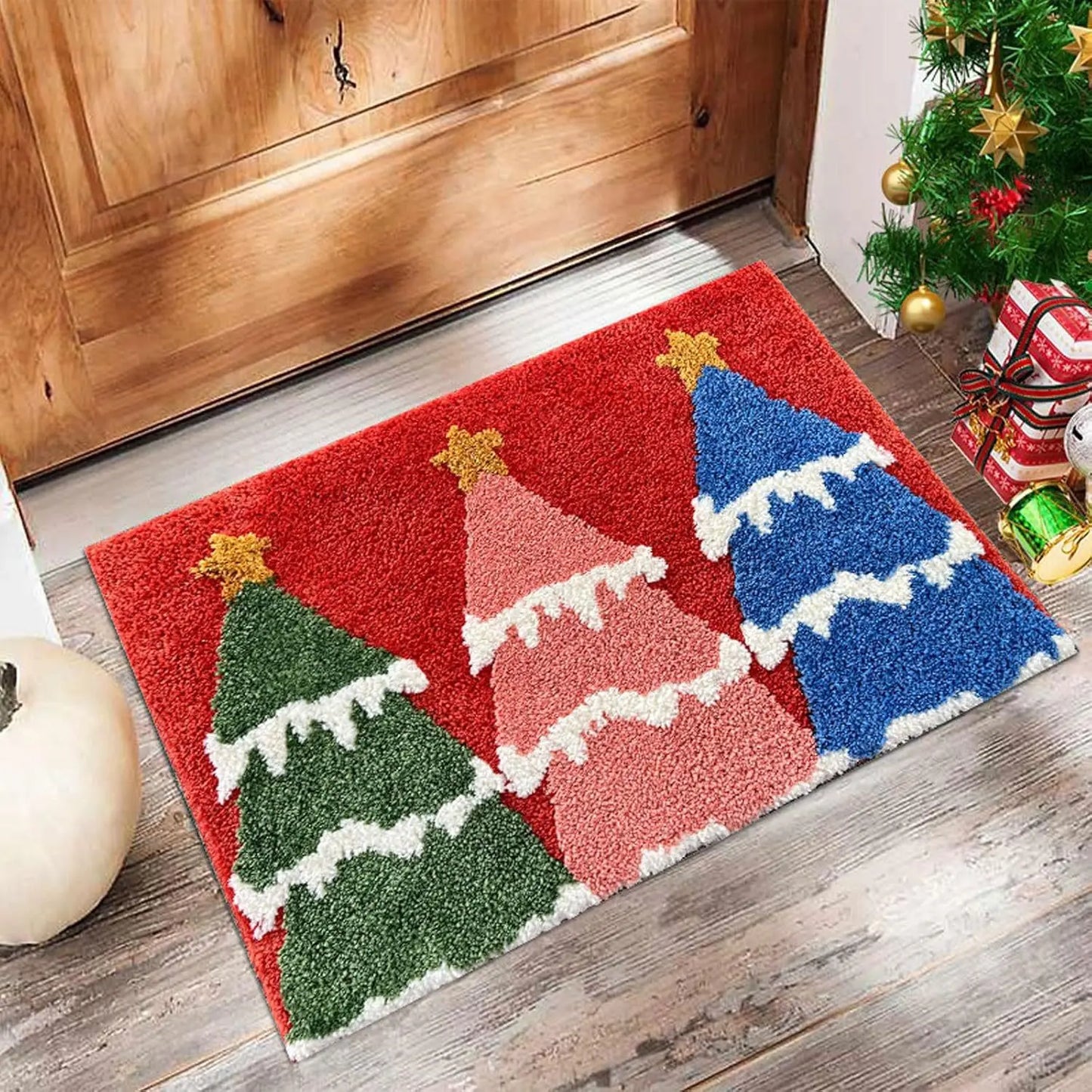Festive Santa Gingerbread Door Mat™