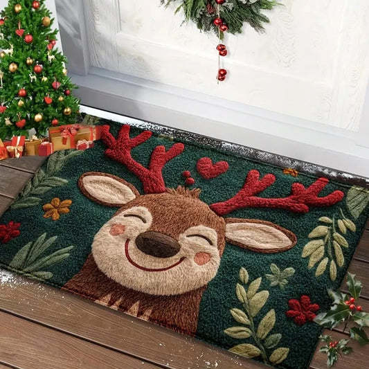 Festive Santa Gingerbread Door Mat™