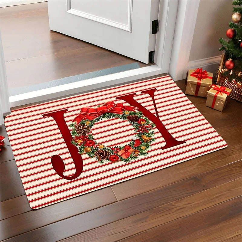 Festive Santa Gingerbread Door Mat™