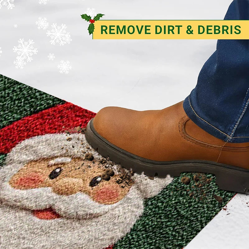 Festive Santa Gingerbread Door Mat™