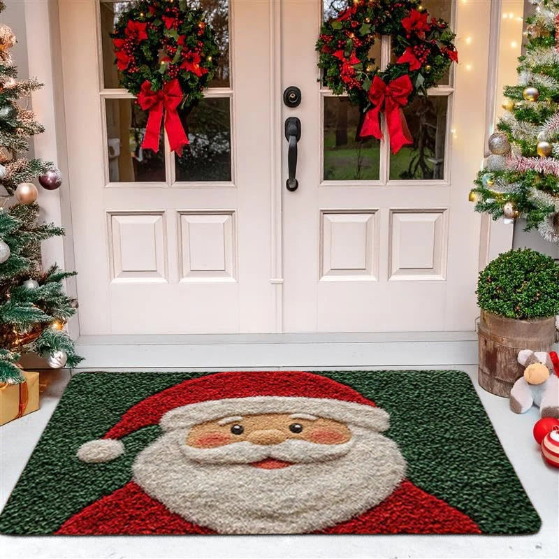 Festive Santa Gingerbread Door Mat™