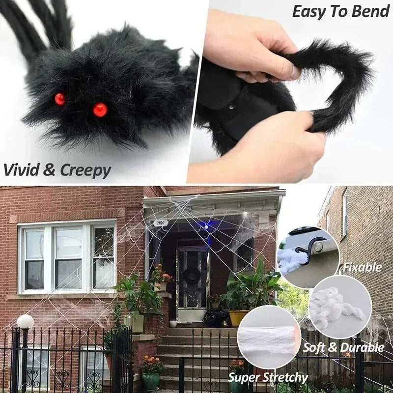 Giant Plush Spider Halloween Decor™