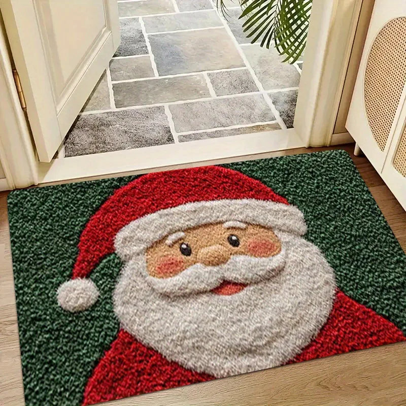Festive Santa Gingerbread Door Mat™